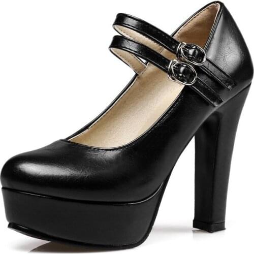 The new 2018 high vocational cingulate with thick with ms joker round head size 43 yards 32-1819 single shoes