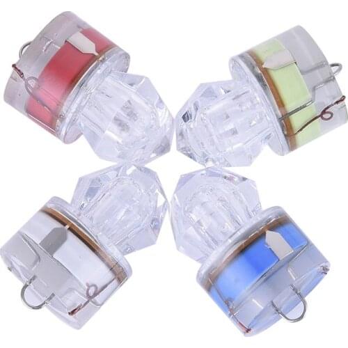 1 Pc Diamond LED Underwater Fish Trap LED Deep Drop Underwater Eye Shape Fishing Squid Fish Lure Light Flashing Lamp Lunar Light