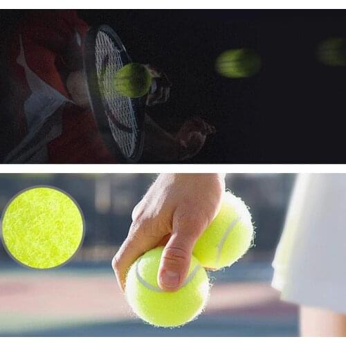 1pcs Professional Rubber Tennis Ball High Resilience Durable Tennis Practice Ball for School Club Competition Training Exercises