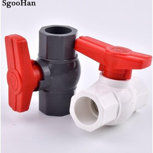 1pc Thickened Octagon Socket Ball Valve PVC Pipe Coupler Adapter Fittings Irrigation Aquarium Fish Tank Connector I.D 20~110mm