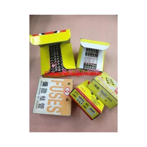 100pcs/lot 5x20mm Glass Tube Fuse Fuses 500mA/1A/2A/3A/4A/5A/10A US to 10 AMP