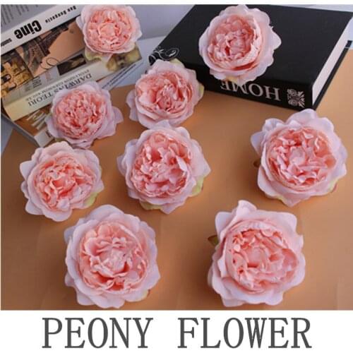 20pcs/lot Simulation Tea Rose Wedding DIY Flower Wall Floral Decorative Flower Background Decorative Wall Rose Peony