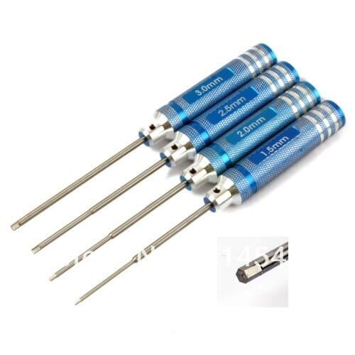 80107B RC Metal Blue Hex Nut Head ScrewDriver Tool set (1.5 2.0 2.5 3.0)mm HSP
