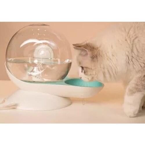 Snails Pet Automatic Bubble Cat Water Bowl Fountain For Pets Water Dispenser Large Drinking Bowl Dog Cat Drink No Electricity