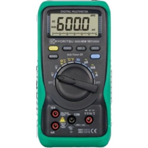 KYORITSU KEW 1011 Digital Multimeters 6040 counts/Bar Graph display/Temperature