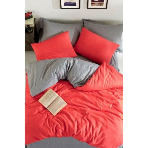 Double Sided Duvet Cover Set Double MaxiColor Buttoned colored duvet cover set