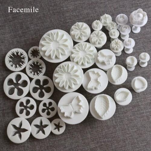 Facemile 1Set Sugarcraft Gift Decorating Fondant Icing Plunger Cutters Tools NEW 03105