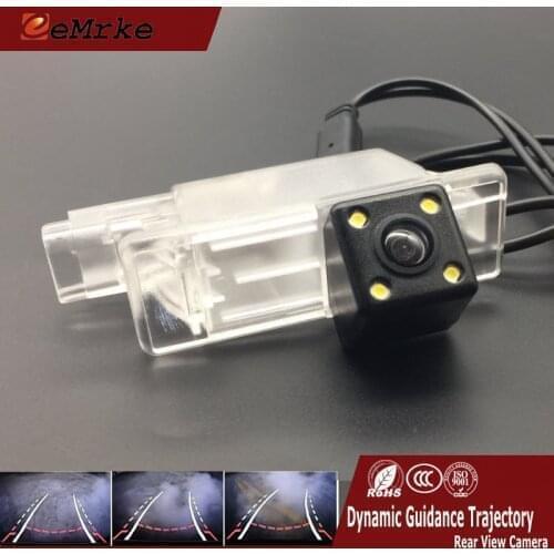 EEMRKE Dynamic Trajectory Parking Line Camera Vehicle Rearview Reversing Tracks Camera for Citroen C3 2003-2010