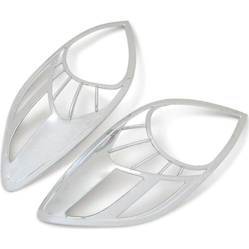 For Toyota Yaris 2007-2011 Hatchback ABS Chrome Front Head Light Lamp Cover Trim