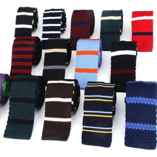 New Knit Neck Tie For Men Casual Knitted Ties Fashion Polyester Mens Necktie For Wedding Business Adult Suit Tuxedo Plaid Tie