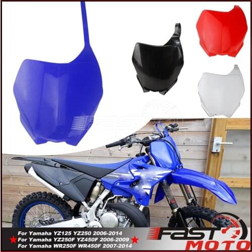 Motocross Front Number Plate For Yamaha YZ125 YZ250 2006-2014 YZ250F YZ450F 2006-2019 WR250F WR450F 2007-2014 Number Panel