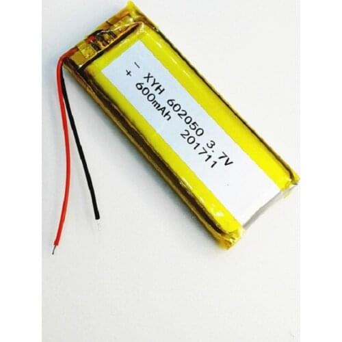 3.7v Polymer Lithium battery 602050 600MA bluetooth recording pen point read pen audio