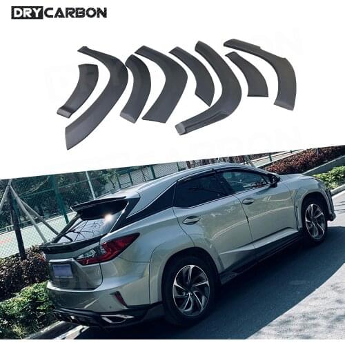 For Lexus RX300 RX450H 2016-2020 Car Fender Flares Arch Wide Body Wheel Eyebrows Mudguard Cover Trim Guard 8 PCS/Set