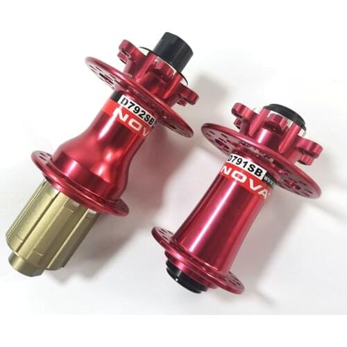 Novatec d791sb d792sb hubs cubo novatec de 32 furos 28h 24h 100x15 QR 9mm 12mm142x12 135x12 10mm Red Black 6 screws disc hubs