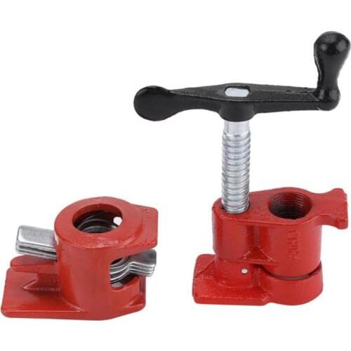 3/4 Inch Pipe Clamp Heavy Duty Wood Gluing Pipe Clamp Steel Cast Iron Pipe Clamp Woodworking Fixture Carpenter Hand Tools