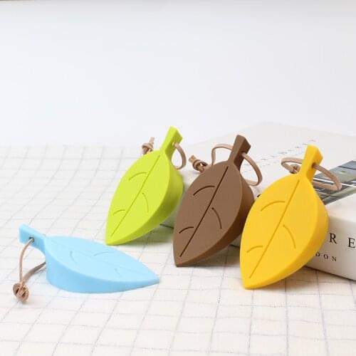 1PCS Silicon Leaves Doorstop For Children Baby Protector Block Home Decor Creative Leaf Style Door Stopper Wedge Holder Safety