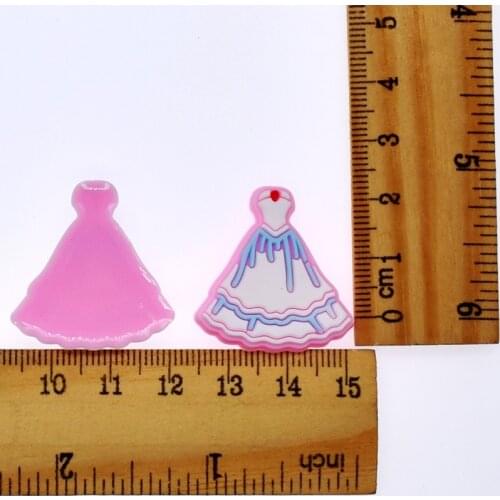 10 PCS Girls Wedding Dress Rings High Heels Love Letters BFF Gloves Castle Cups DIY Ornaments Fit Garment/Bags/Phone Case/Pen