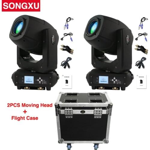 230W LED Moving Head Spot Zoom Light LED Lyre with Flight Case for DJ Nightclub Party/SX-MH230A