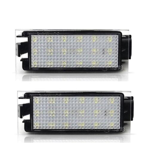 2x Car Rear LED License Plate Light Car Sinal Lasmp Accessoreis For Renault Megane 2 Renault Clio Renault Laguna