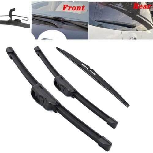 3pcs/set Car Front and rear Wiper Blades For Volvo V70 XC70 2000 - 2003 Windshield Windscreen Front Window