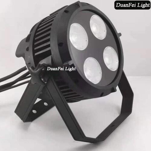 8pieces 4x50watt led par ww+cw 2in1 200w cob par led ip65 waterproof wash lyre