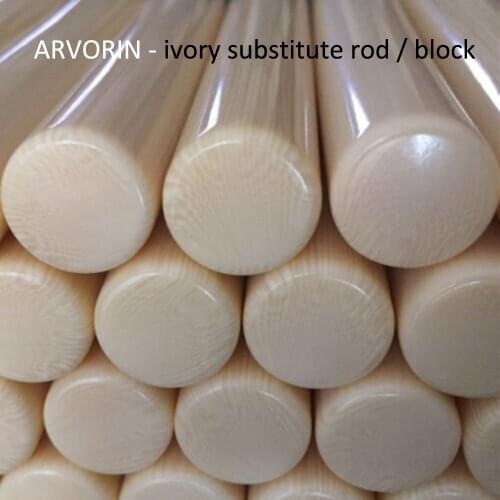 ARVORIN - Ivory Substitute Material Imitation Billiard Pool Cue Building Material Resin Based Rod Block