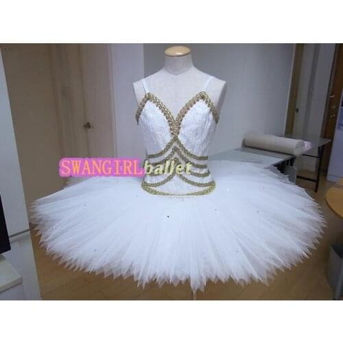 Snow White professional tutus girls swan lake ballet costumes white classcial ballet costumesSB0042