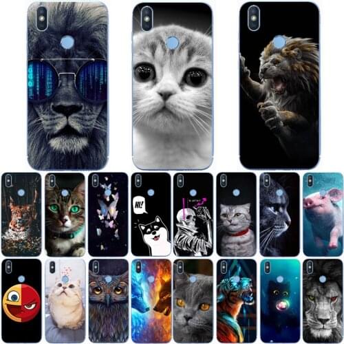 For DOOGEE BL5500 LITE Case Wolf Silicon TPU Fundas for googee bl5500 lite Cat Animal Shell Bag Housing Phone Cases