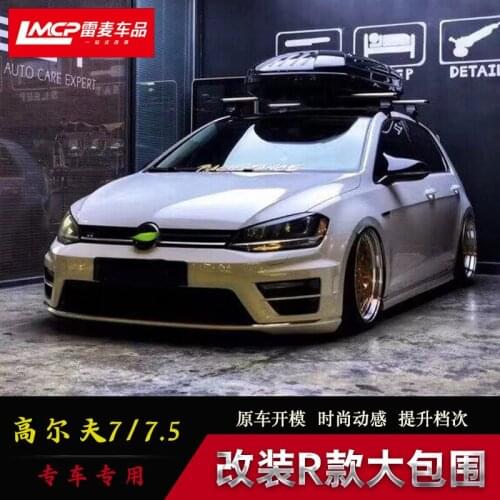 Crazy2021 Fit For r Golf 7-7.5 Model Surround the Front Rear Bars, Side Skirt and Middle Net Modification