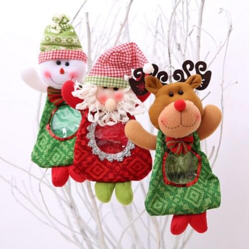 Christmas Party Decor Gift Bags Sweet Candy Xmas Stocking Handbag
