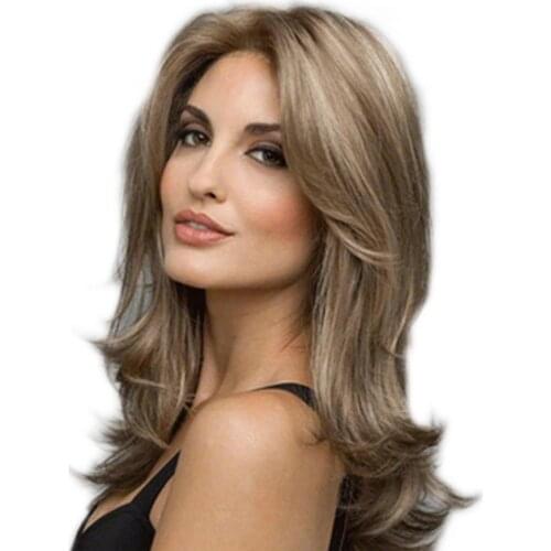 Long Body Wavy Wig Three Color for White/Black Women Hair Wigs Heat Resistant Synthetic Wig Natural Fake Hair Romance Style