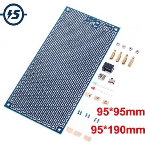 Double Sided Prototype Prototyping PCB Board Universal Breadboard PCB Test Board 95*95MM 95*190MM