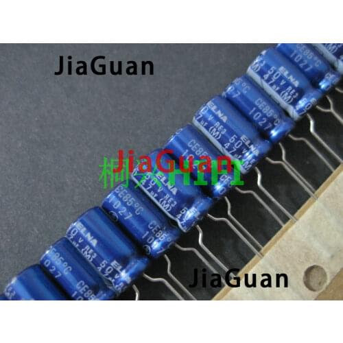 50pcs NEW ELNA RE3 50V47UF 6.3X11MM audio electrolytic capacitor 47uF/50V blue robe 47UF 50V p5mm re3 50v 47uf