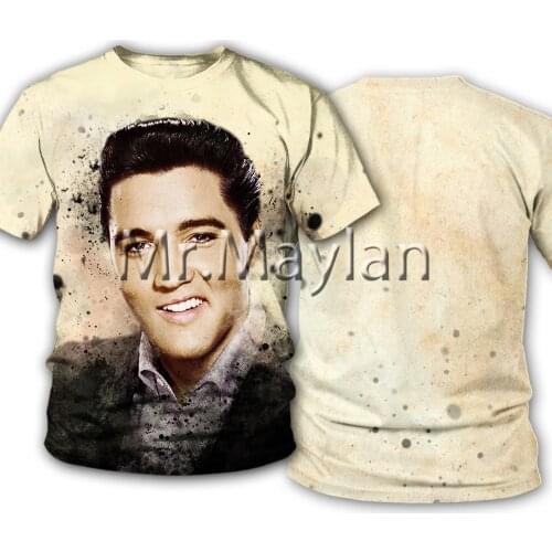 The King Elvis Presley 3D Printed Tee T shirt Men/women Rock Streetwear Tshirt Man Modis Clothes poleras hombre Hiphop Tops WQ72