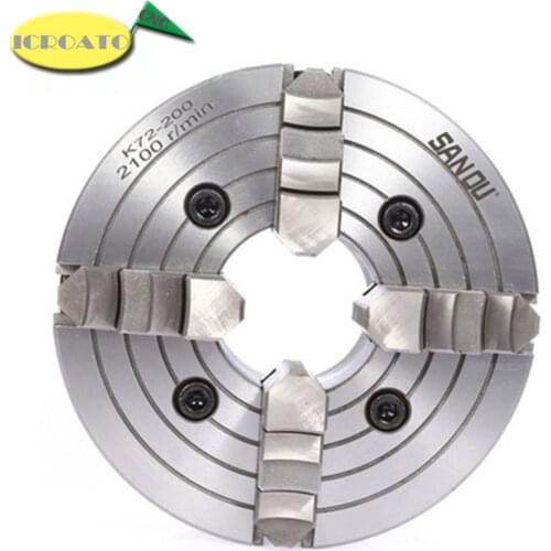 K72- 125 4 Jaw Lathe Chuck With Turning Machine Tools Accessories 125mm 4 Jaws Lathe Chuck Self-Centering Metal