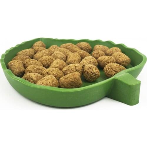 Creative Leaves Shaped Plastic Reptile Dish Amphibians Feeding Basin Water Food Bowl Gecko Worm Feeder Pet Supplies Wholesale