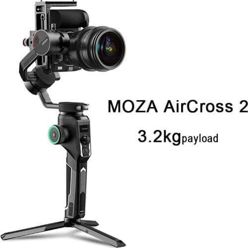 MOZA AirCross 2 Gimbal with Moza iFocus-M Follow Focus Motor for DSLR Mirrorless Camera Payload up to 7.1Lbs12hours Runningtime