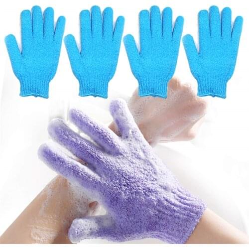 Bath Glove for Peeling Exfoliating Mitt Shower Scrub Gloves Body Massage Sponge Wash Skin Moisturizing SPA exfoliating gloves
