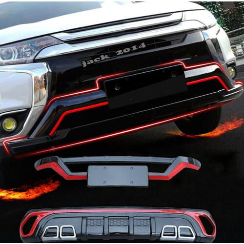 Front&Back Bumper Grille Cover trim Fit for Mitsubishi Outlander 2016 2017 2018