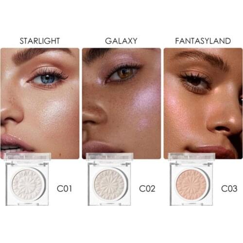 FOCALLURE Pearlescent High Gloss Face Brightening Blush Repair Powder Palette