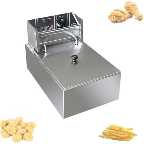 Factory Direct Sales 6L + 16L Commercial Equipment Double Tank Single Tank With Basket Electric Fryer Fried Chicken Wings With F