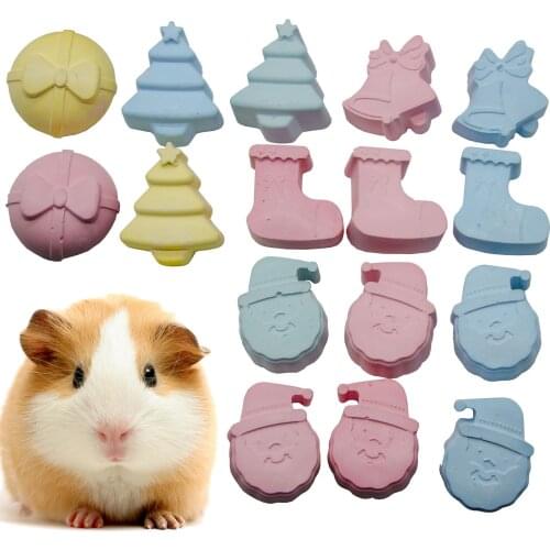 Minerals Molar Stone Bird Guinea Pig Hamster Rabbit Teeth Grinding Stone Christmas Pet Molar Stone