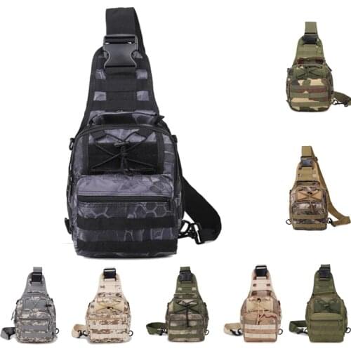 Tactical Gear Molle Bag Military Hunting Bag Outdoor Hiking Camping Backpack Multifunctional Sport Camouflage Shoulder Bag