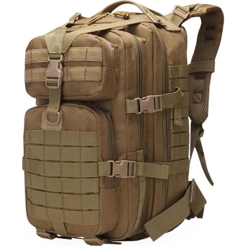 Tactical Backpack Army Military Molle Rucksacks 3P EDC Assault Outdoor Camping Hiking Hunting Large Capacity Camo Bag 50L