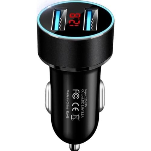 Fast Charging Super Charger Universal Car Vehicle 3.1A Dual USB Mobile Phone Quick Charging Charger