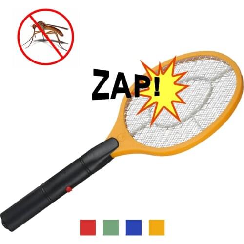 Operated Hand Racket Electric Mosquito Swatter Insect Home Garden Bug Fly Mosquito Zapper Swatter Killer Pest Reject Dropship