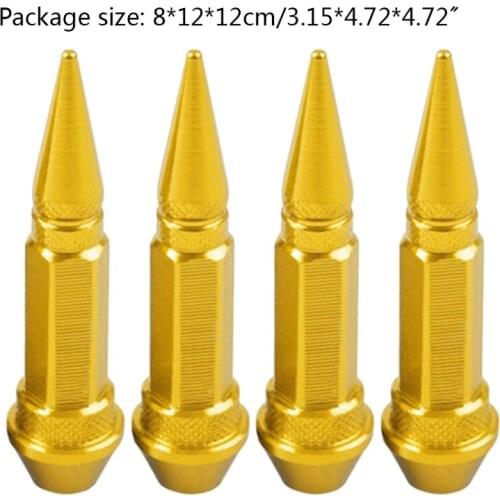 Corrosion Resistant Automobile Bullet Head Screw Valve Gift for DIY Lovers and Adults Fit Most Cars Bicycles