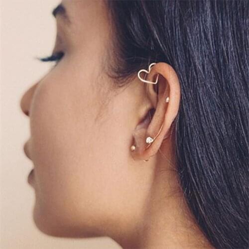 925 Silver Ear Cuff 2PCS Climber Earrings Handmade Gold Filled Oorbellen Minimalist Pendientes Brincos Boho Earrings For Women