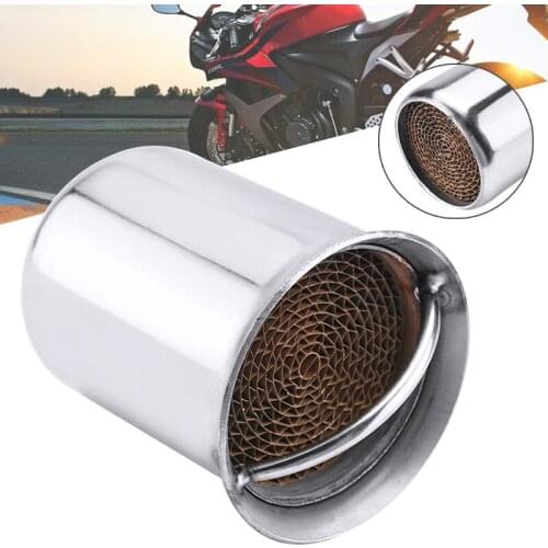 1pc 51mm Motorbike Front Catalyst DB Killer Removable Silencer For Scooter Exhaust Muffler Reduce Noise Plug DIY Parts