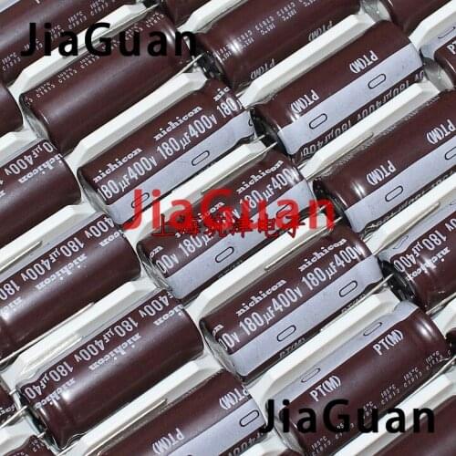 10PCS NICHICON PT 400V180UF 18X40MM electrolytic capacitor 180uF/400V High frequency long life 180UF 400V